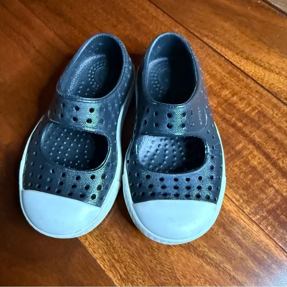 Native Shoes Black and White Water Shoes Slip-On Comfort